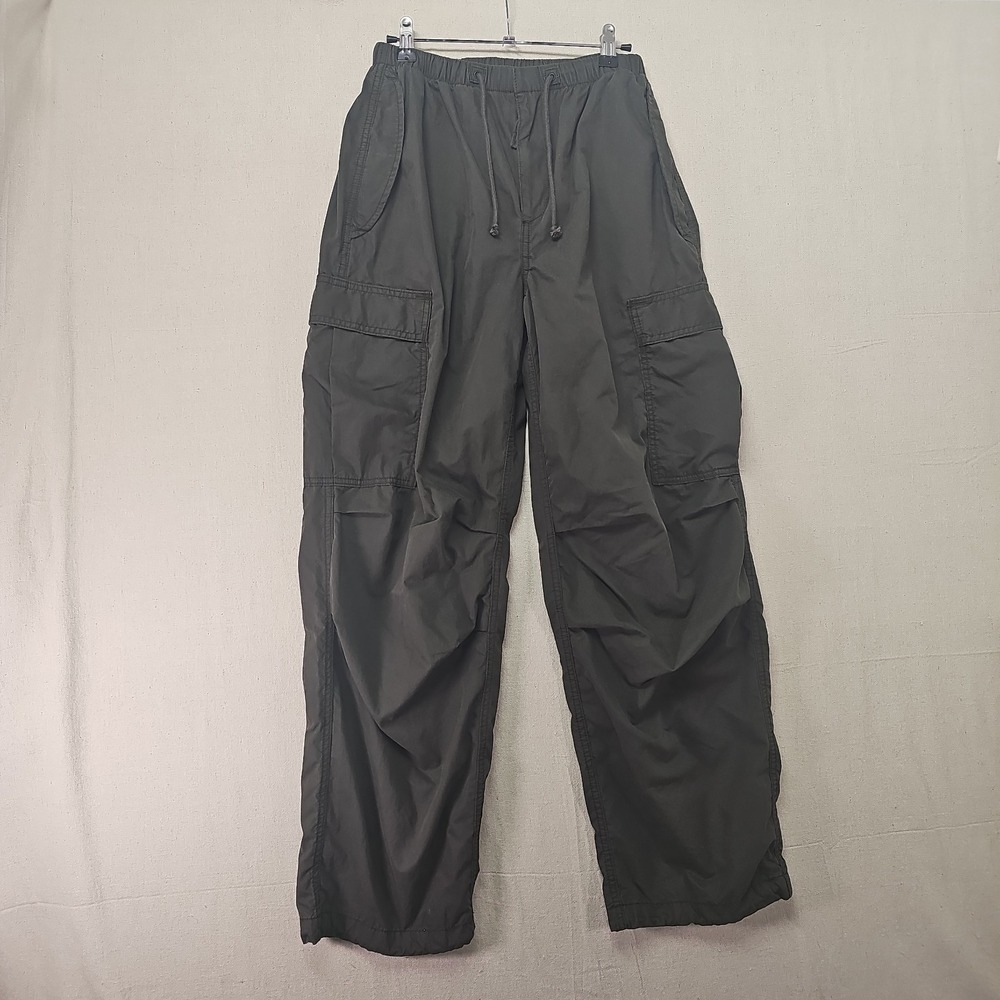 Aritzia TNA Surplus Cargo Pants Womens Small Green Straight Leg Utility Mid Rise